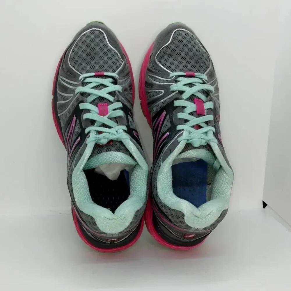 New Balance 790v3 Women's Pre-owned Gray/Pink/Turq. Running Sneakers - sz. 8 1/2